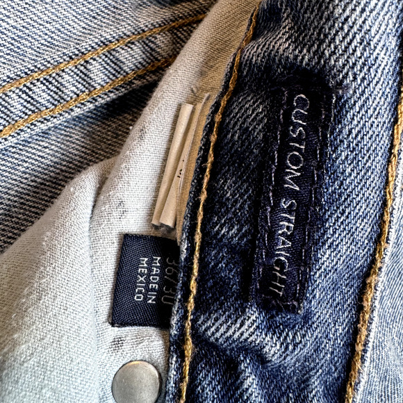 Tommy Hilfiger Jeans Mens Sz 36x30 Custom Straight Denim Pants Streetwear - Picture 9 of 12